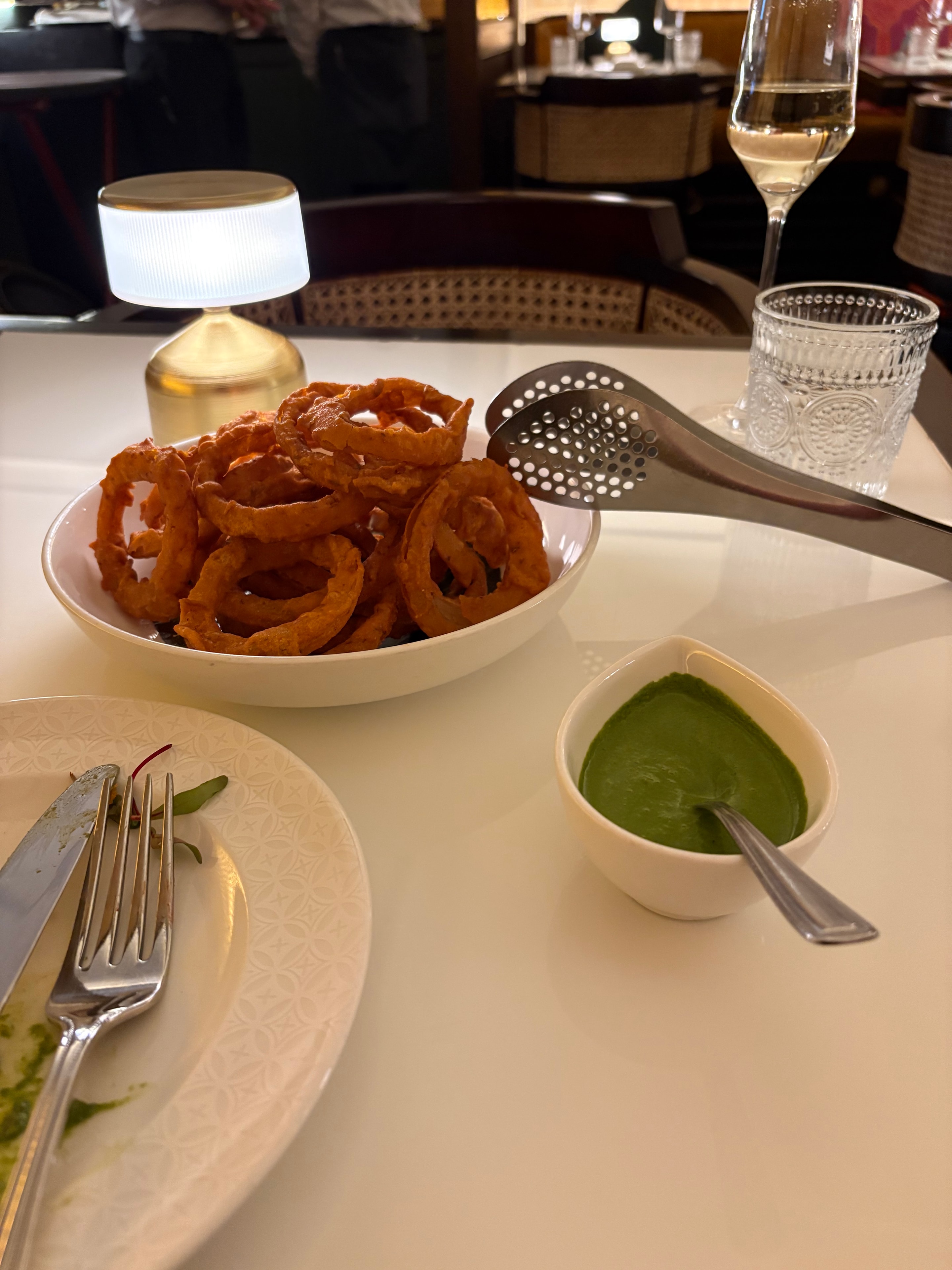 Table setting at Adrak
