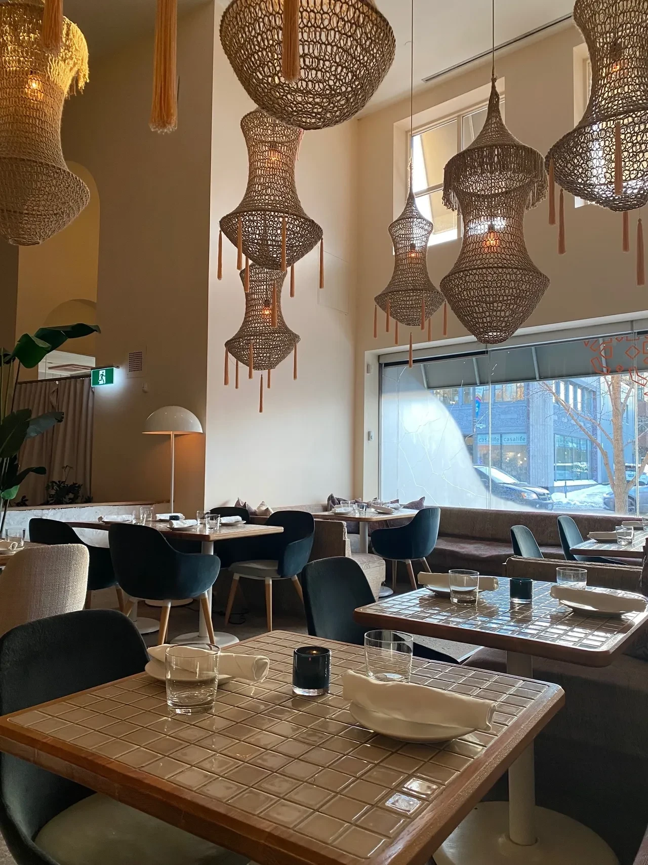 The dining room at Byblos Uptown