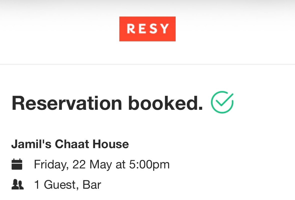 Jamil's Chaat House — anticipating a culinary adventure