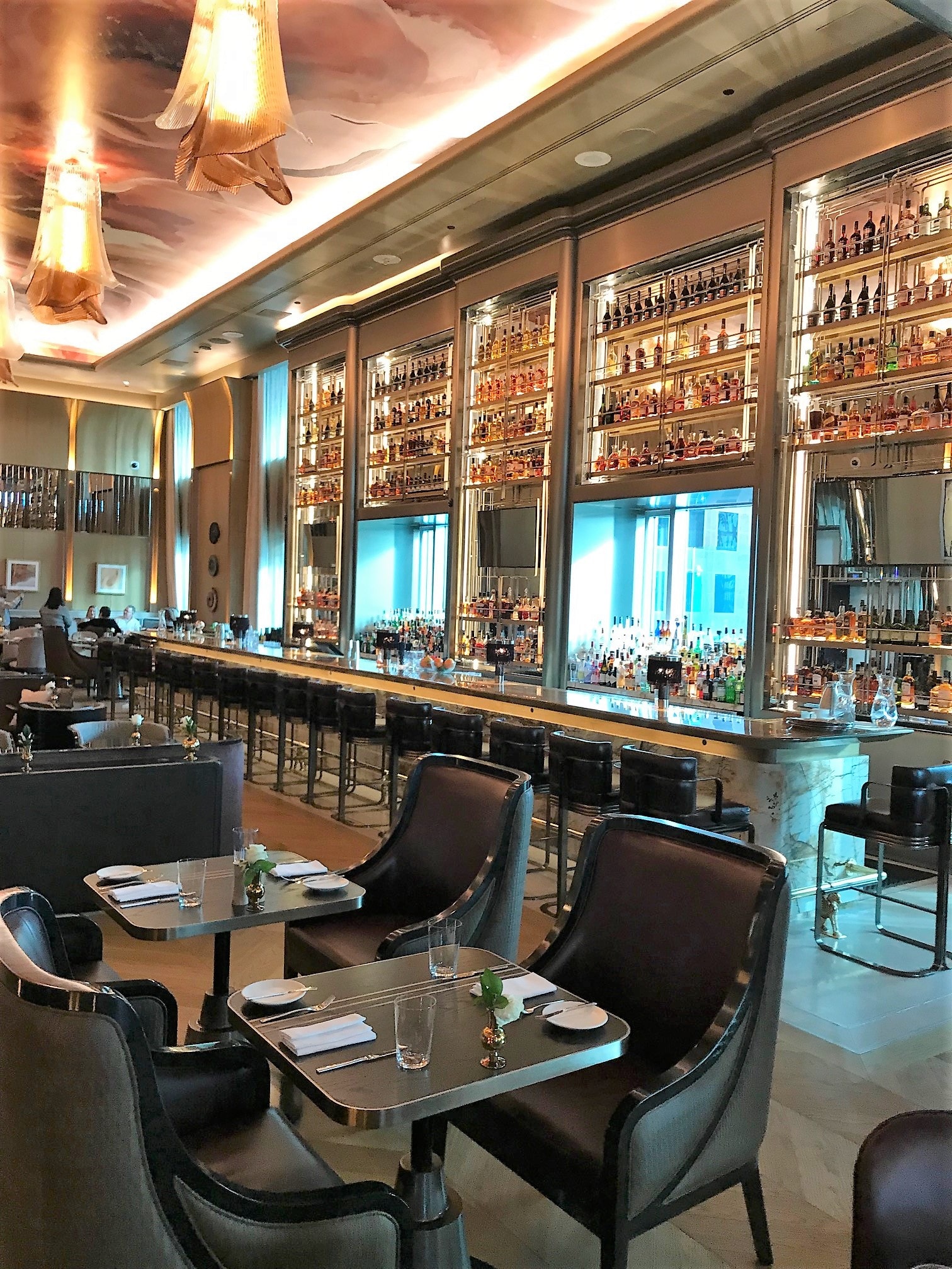 The bar at Louix Louis